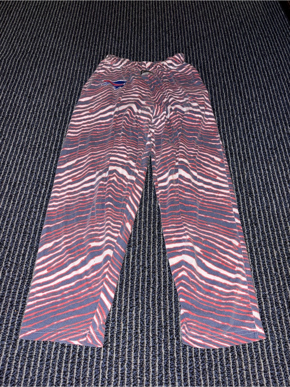 NFL Buffalo Bills Zubaz Pants Red White Blue Bills Mafia Adult Unisex Size Small